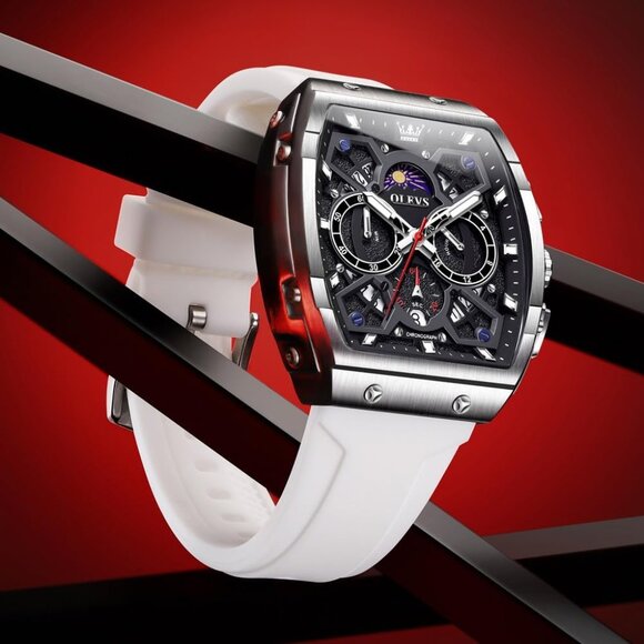 ⚡Watches for Men Waterproof Analog Quartz Chronograph Business Casual Dress - Picture 6 of 9